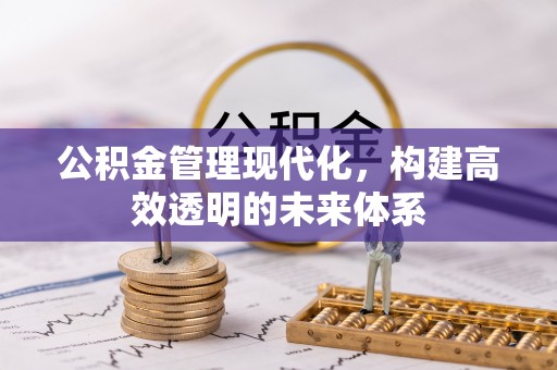 江干公积金管理现代化，构建高效透明的未来体系